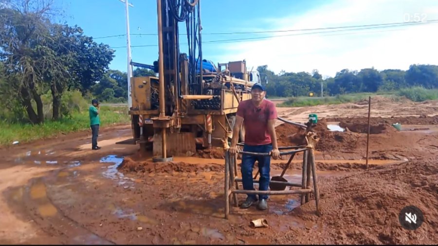 Cacique Delfino conquista perfuração de poço para atender comunidades Guarani e Kaiowá na Aldeia Limão Verde, em Amambai (MS)